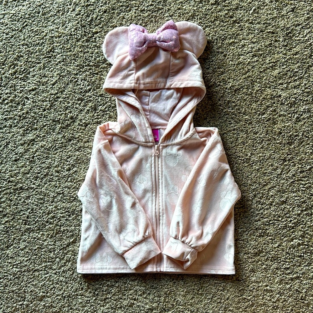 Minnie Mouse fleece pink hoodie